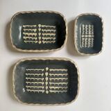 Set of 3 ramekins / serving dishes in handmade ceramic.