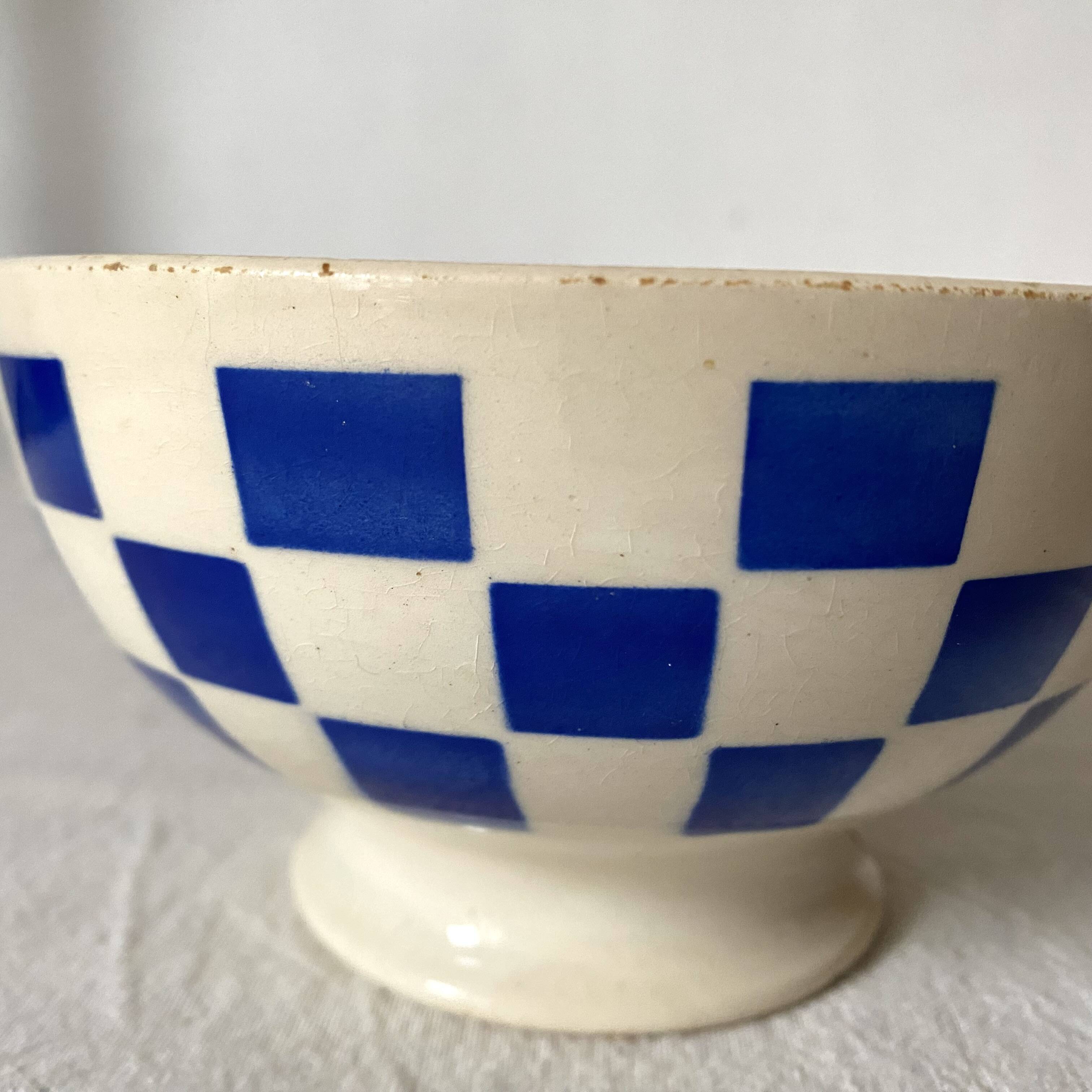 Old Badonviller checkerboard bowl
