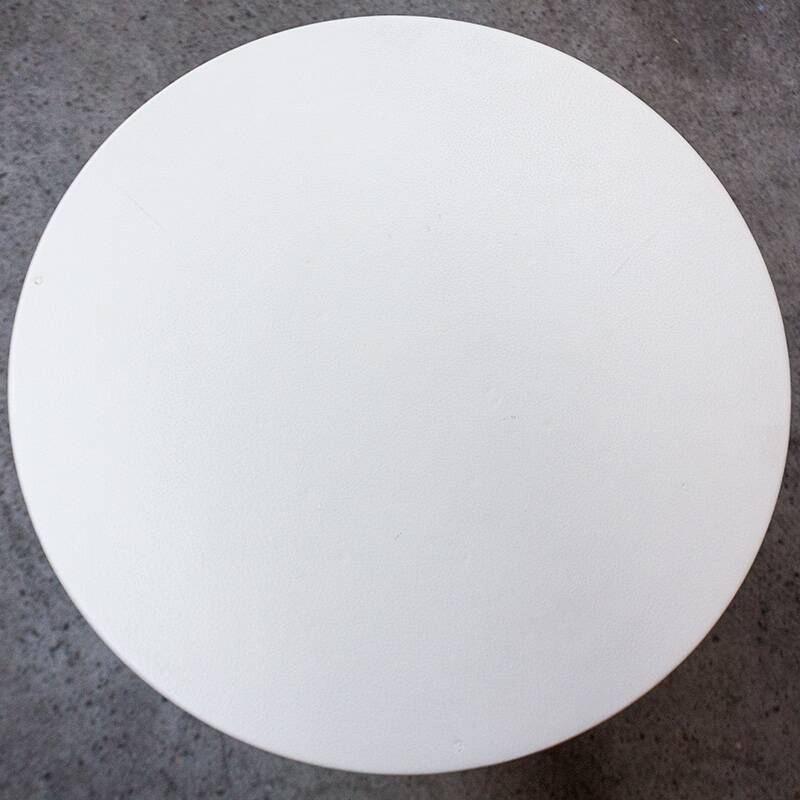 Table basse Poltrona Frau en cuir Blanc