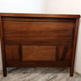 Old carved wooden headboard
