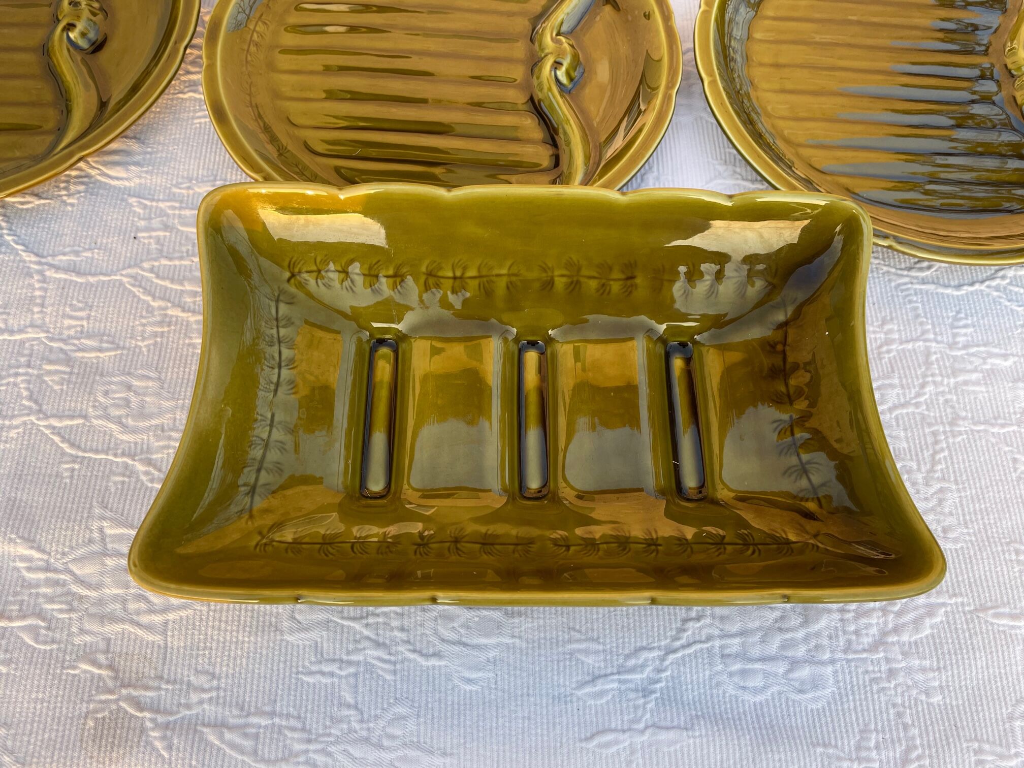 Gien asparagus ceramic service