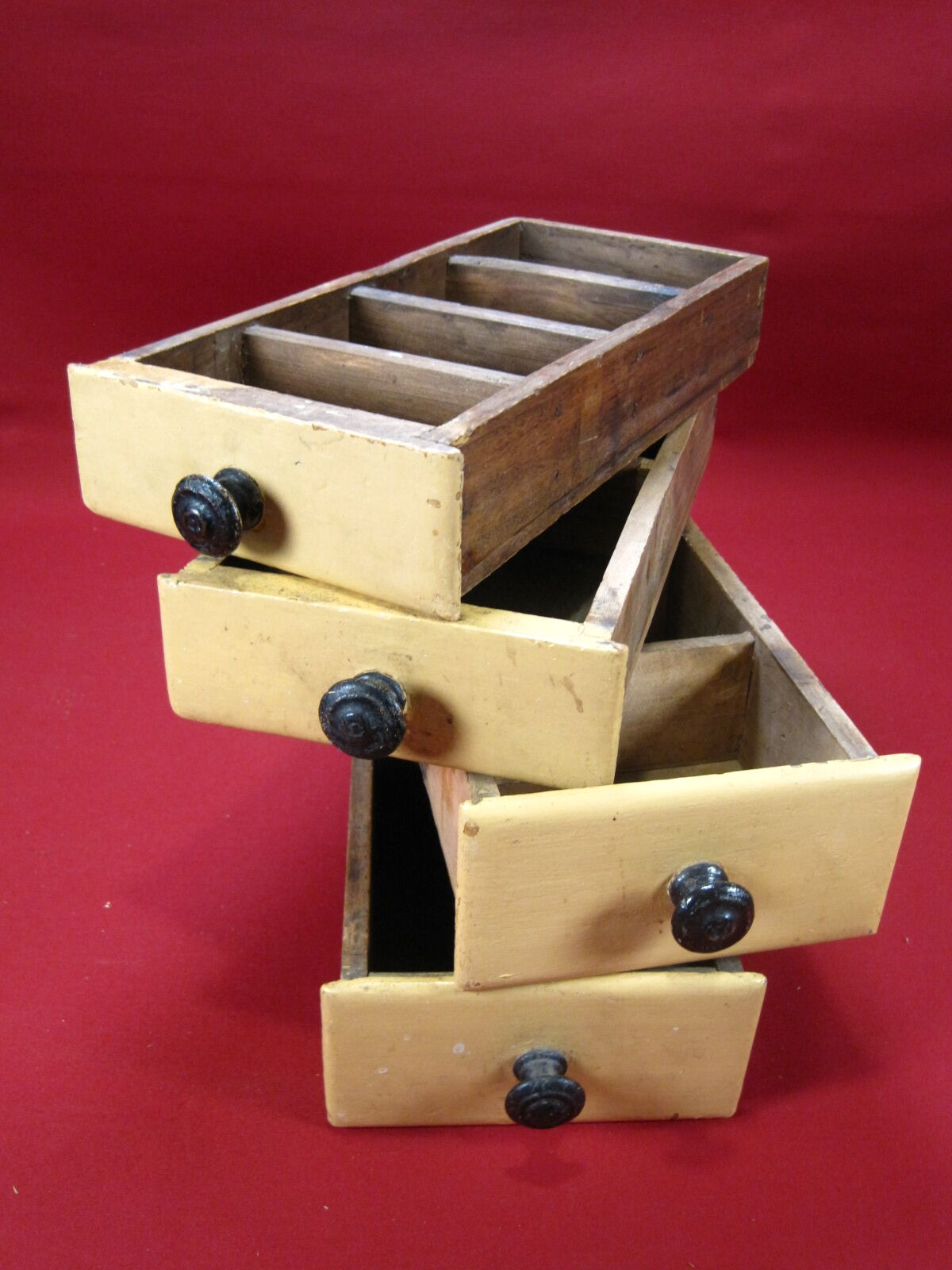 Lot of 4 vintage wooden drawers for craft furniture Rangement Workshop - Garage - Lot No.4