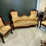 Napoleon III armchair and sofa set