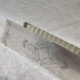 Silver-plated asparagus tongs, goldsmith Trouret Louis XV style, 25.7cm