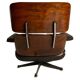 Lounge Chair in Black Leather attributed to Charles Eames for Herman Miller, 1956