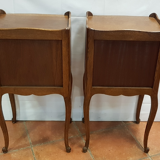 Louis xv style bedside tables in oak