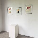 Set of 3 frames with Casimir Malevic lithographs