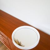 White plexi cap mirror Made in France Registered model, Design, 1970