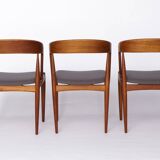 Set of 6 Johannes Andersen Chairs – Model 16, Teak Dining Chairs, Uldum