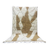 Tapis en laine naturelle artisanale traditionnelle taille 140 x 260 cm