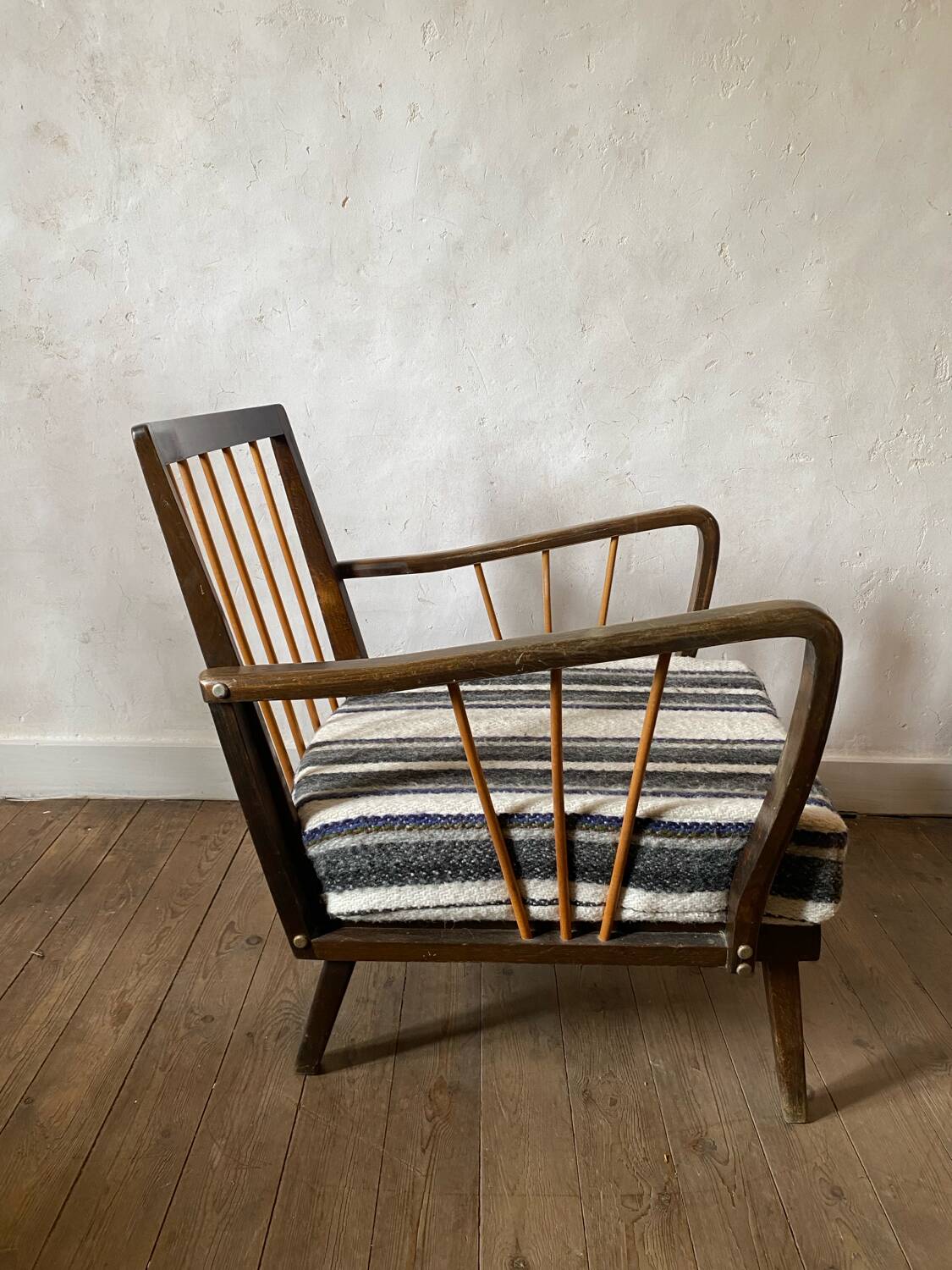 Restored vintage armchair
