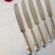 Large antique X6 knives made of silver metal