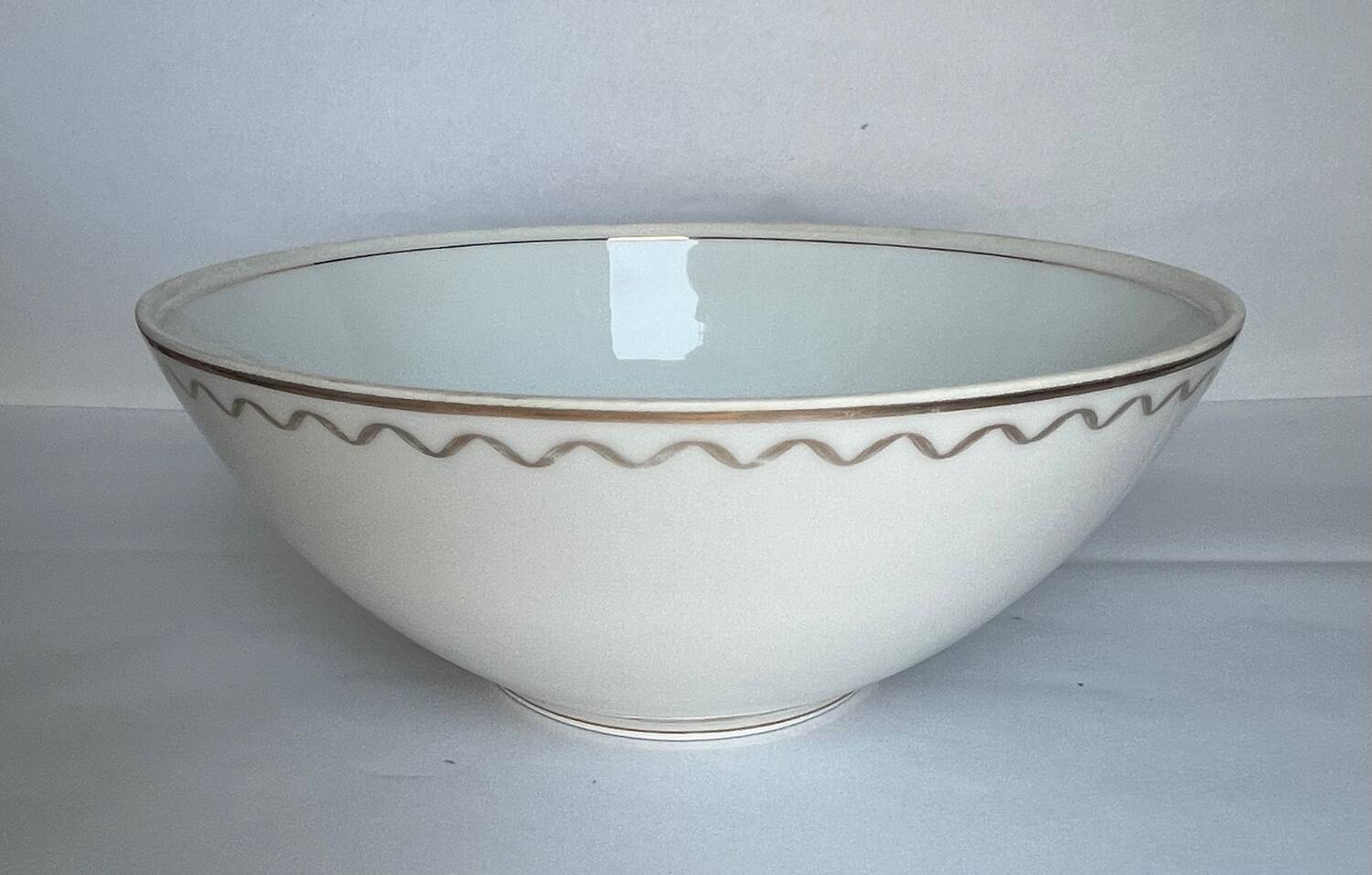 White porcelain salad bowl