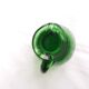 Pichet fiole de chimie en verre vert