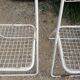 Lot de 4 chaises en métal peint