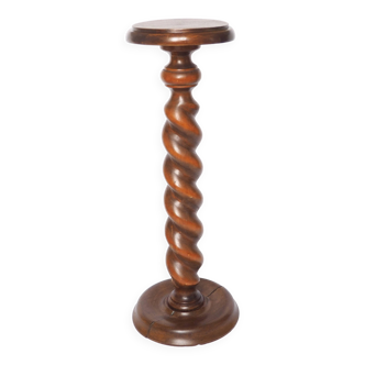 Stèle guéridon colonne bois tourné