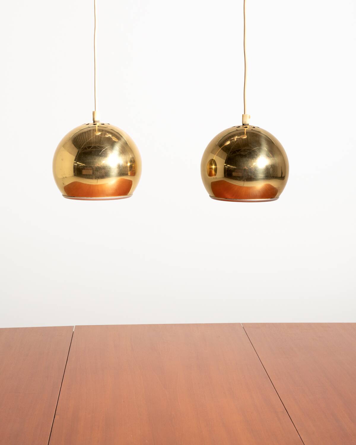 Pair of Swedish pendant lamps, 1960s/70s
