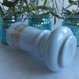 19th century blue opaline vase 15 cm