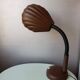 Vintage desk lamp in 1970s brown metal shell