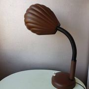 Vintage desk lamp in 1970s brown metal shell