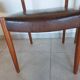 2 Scandinavian Fristho Franeker chairs in teak and leather.