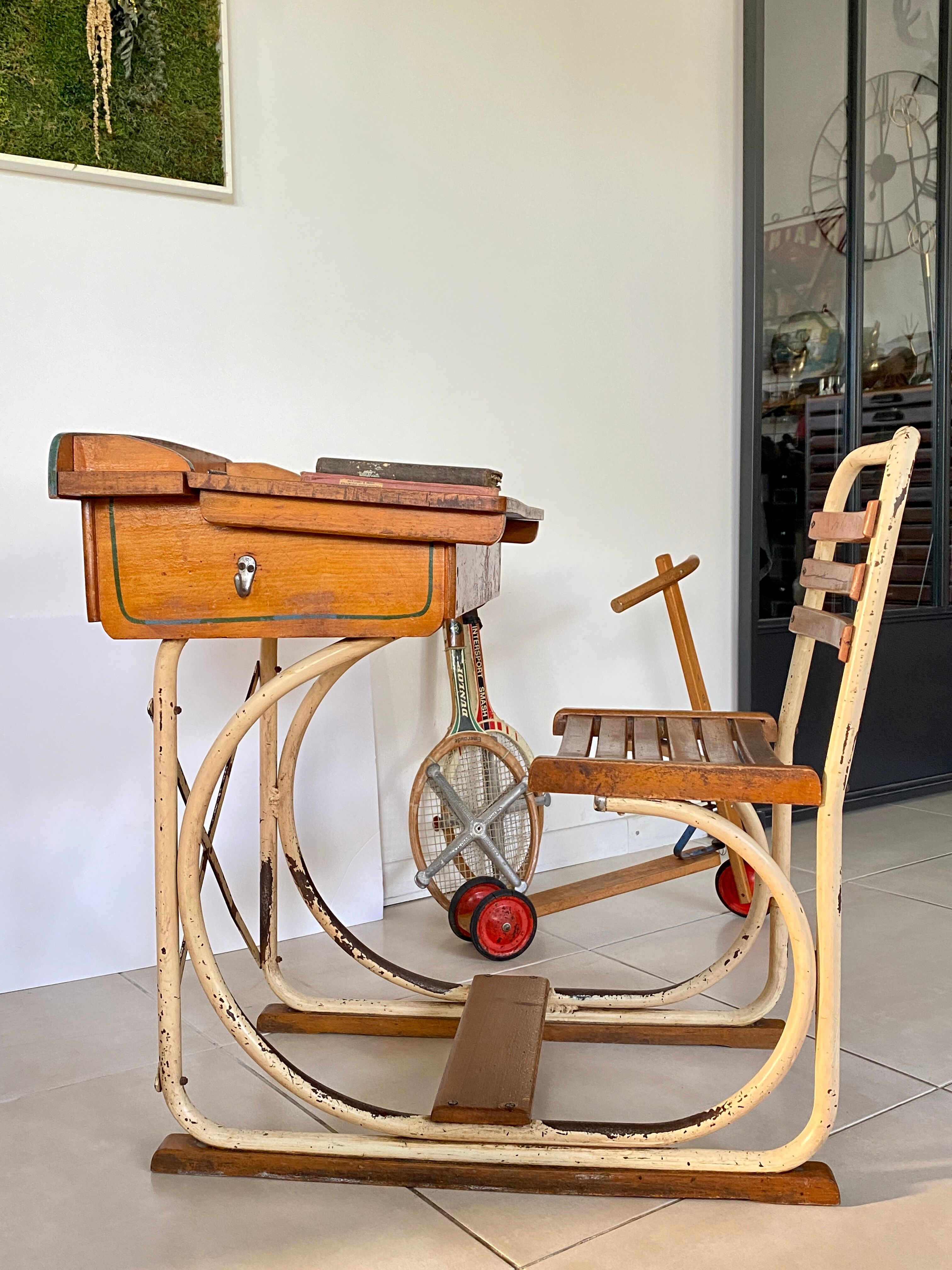 Vintage school desk