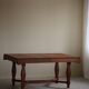 Art Deco dining table in teak, with butterfly extension, Danish cabinetmaker, 1940s.