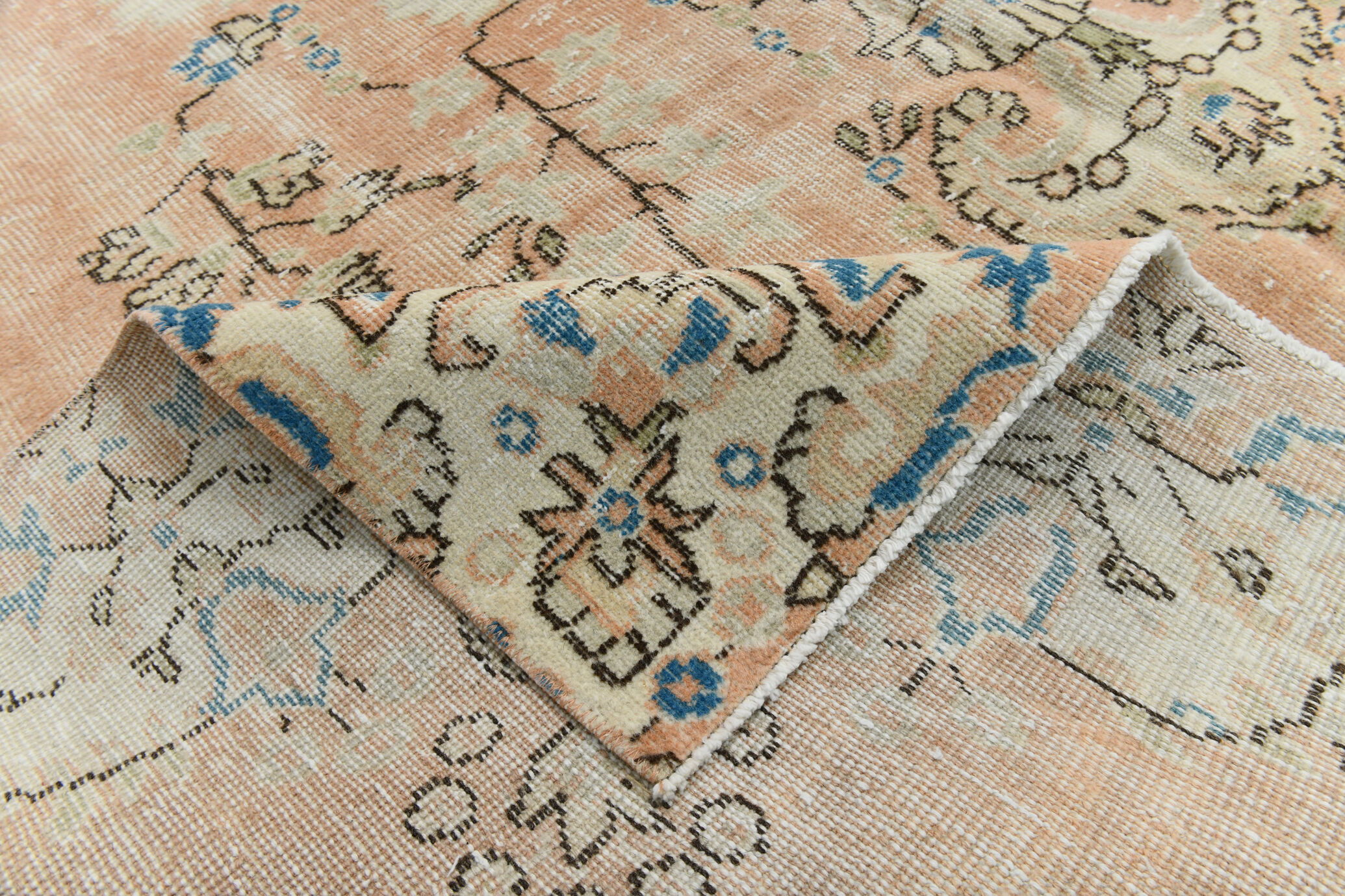 7x10 oriental peach turkish rug 206x309cm