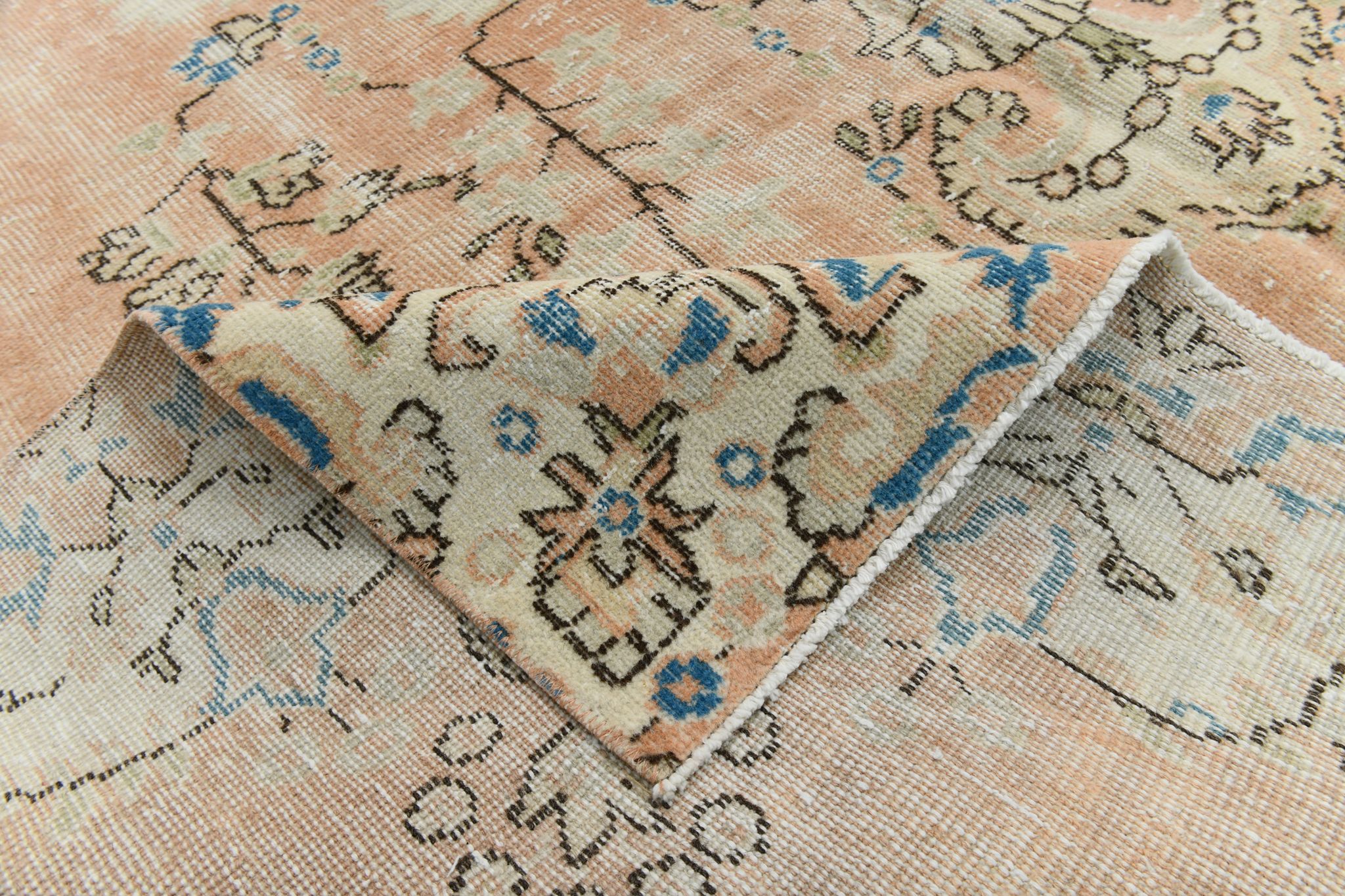 7x10 oriental peach turkish rug 206x309cm