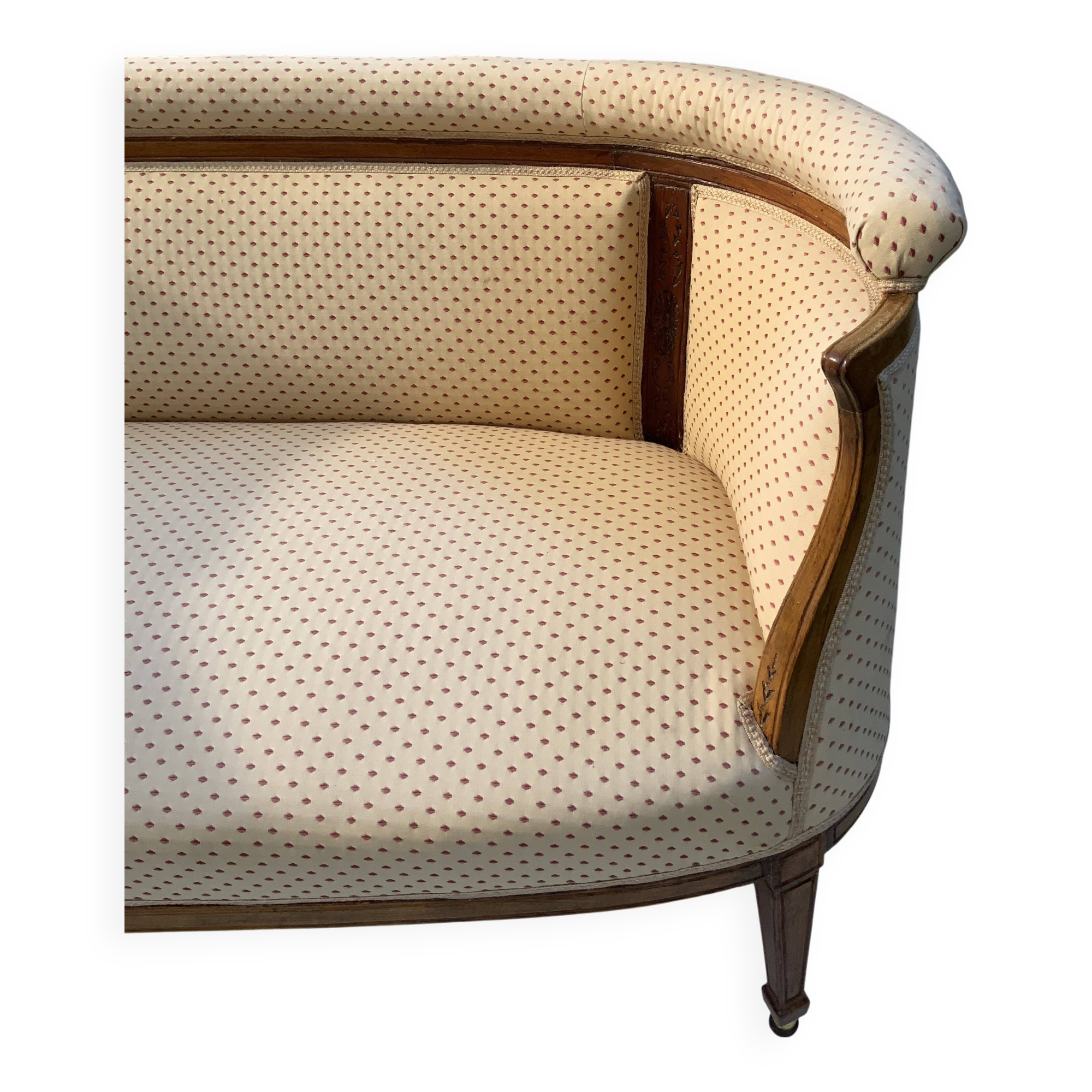 Antique Swedish sofa 3 seater late 1800s