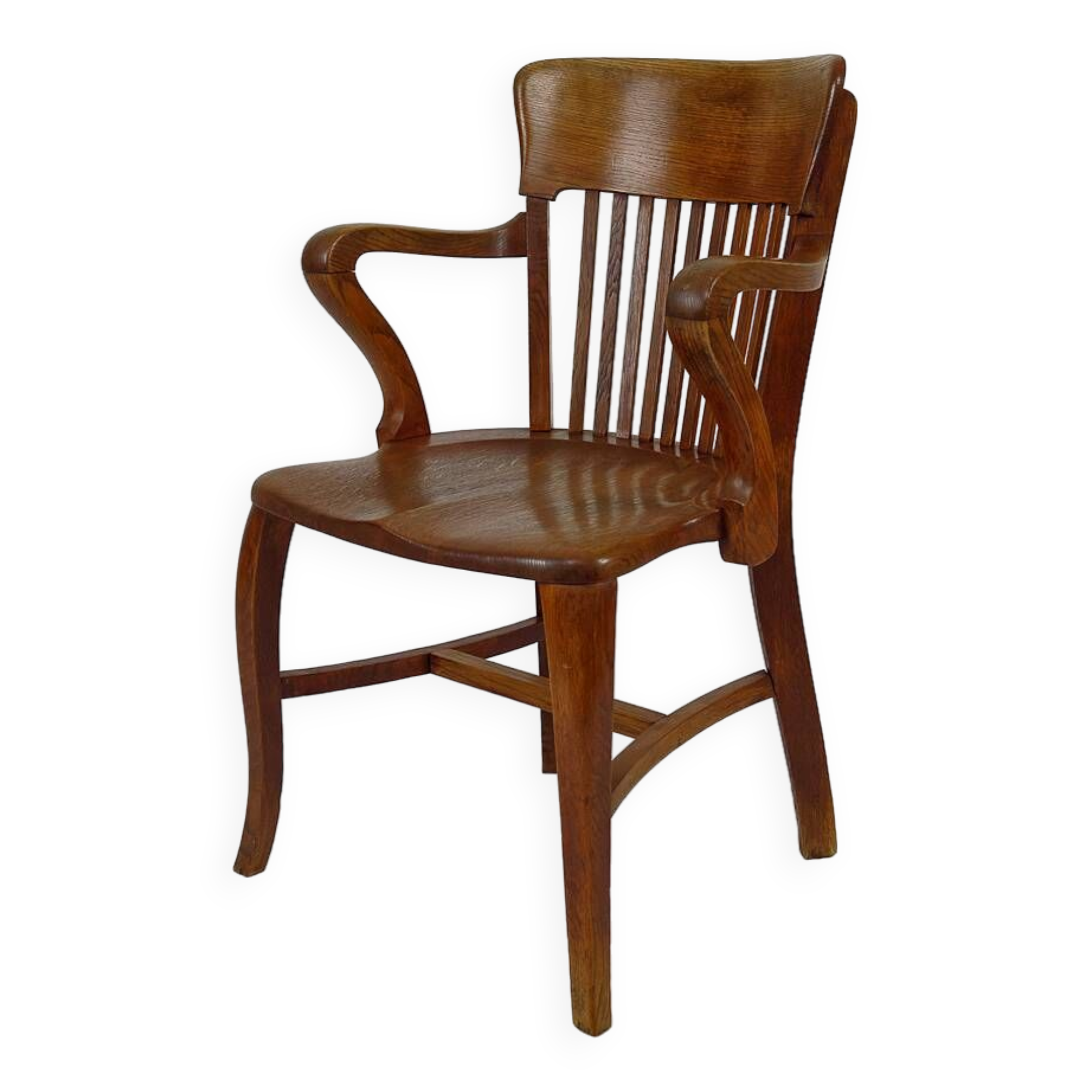 American oak office armchair, USA, circa 1900