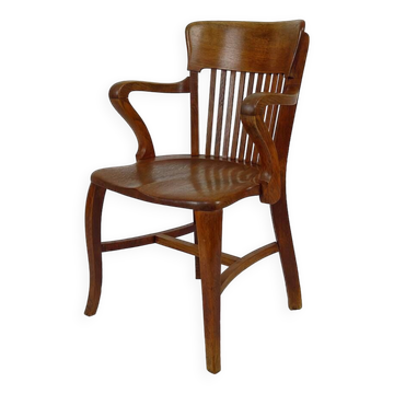 American oak office armchair, USA, circa 1900