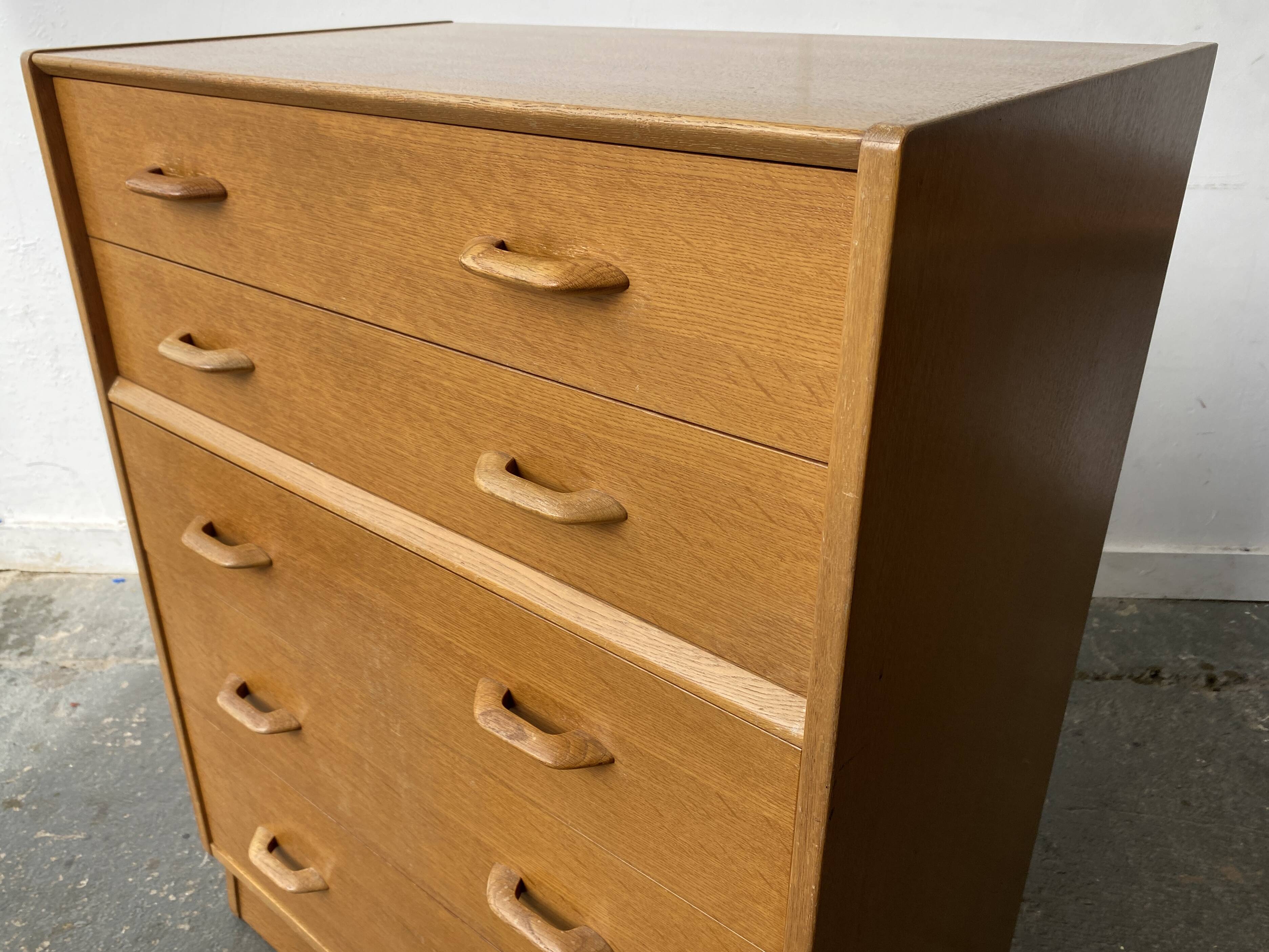 Mid-Century 1950’s oak chest of drawers by G Plan / E gomme