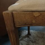 Ancien tabouret velours