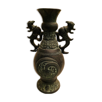 Asian bronze vase