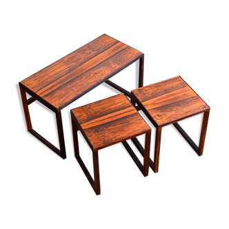 Danish side tables rosewood 1960s