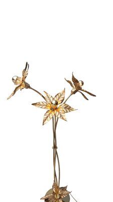 Brass floor lamp, Belgium, 1970s