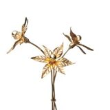 Brass floor lamp, Belgium, 1970s