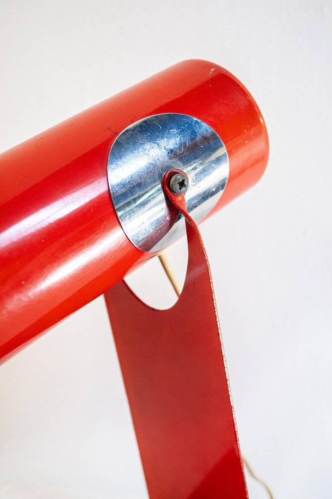 Lampe de bureau en métal laqué, années 70