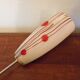Art deco pendant lamp from the 70s, opaline, chrome metal
