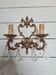 Applique en bronze style Louis XV avec des pampilles