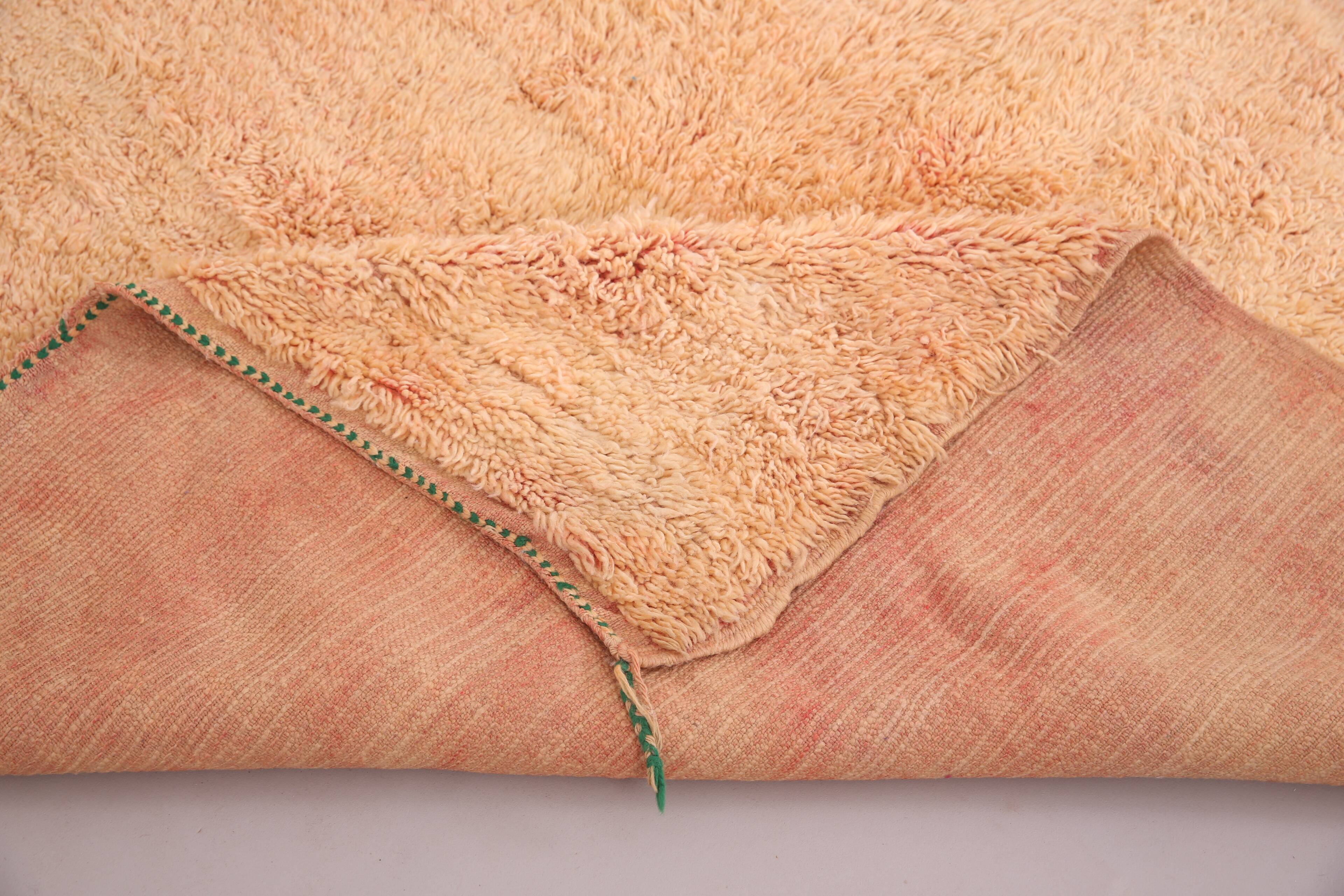 Vintage Moroccan Rug 215 x 336 cm - Handmade Moroccan Rug - Old Berber Rug