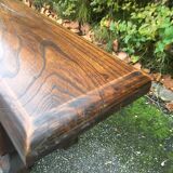 Rustic bench in solid oak
