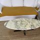 Coffee table with marble top