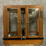 Ancienne balance de précision dans sa vitrine d'origine, Prolabo Paris vers 1900