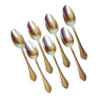 7 silver-plated metal soup spoons, hallmarked 2106231