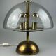 Lampe de table des années 60 des années 70 par Doria Leuchten Allemagne laiton de verre Space Age