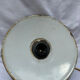 Old green and white enamelled sheet metal suspension