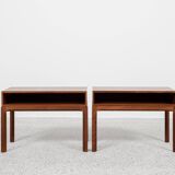 Paire de tables de nuit du milieu du siècle par Kai Kristiansen pour Aksel Kjersgaard années 60