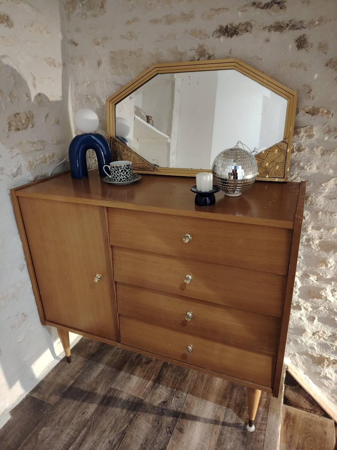 Commode asymétrique 70's